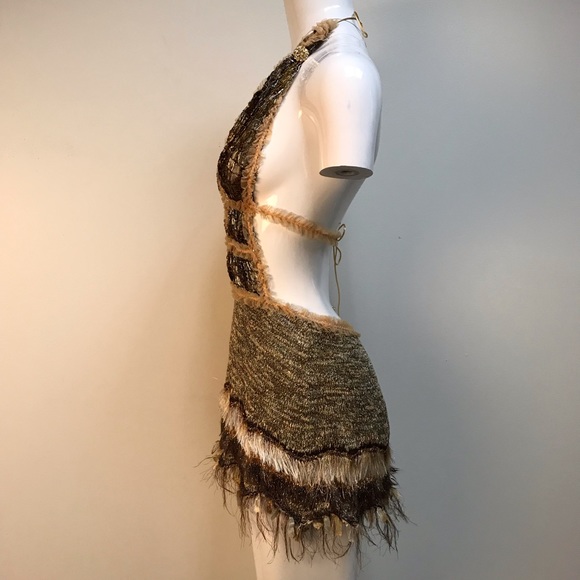 SUPER unique and sexy cutout mini halter dress - Picture 2 of 6